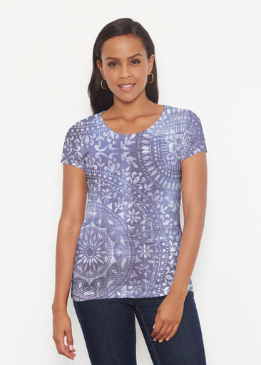 Medallion Flower (13453) ~ Signature Short Sleeve Scoop Shirt