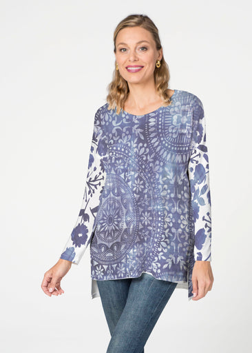 Medallion Flower (13453) ~ Slouchy Butterknit Top