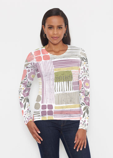 Transcendent Floral (13483) ~ Signature Long Sleeve Crew Shirt