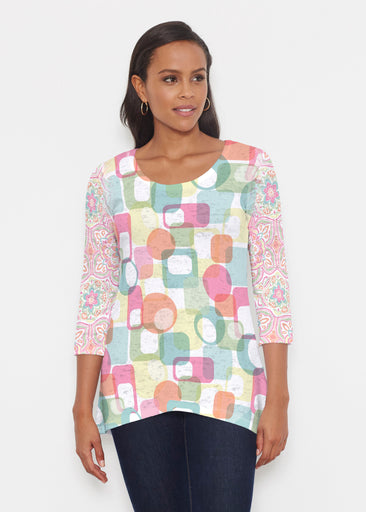 Mandala Geo (13495) ~ Katherine Hi-Lo Thermal Tunic