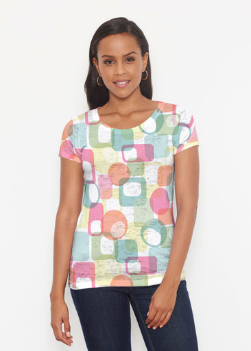 Mandala Geo (13495) ~ Signature Short Sleeve Scoop Shirt