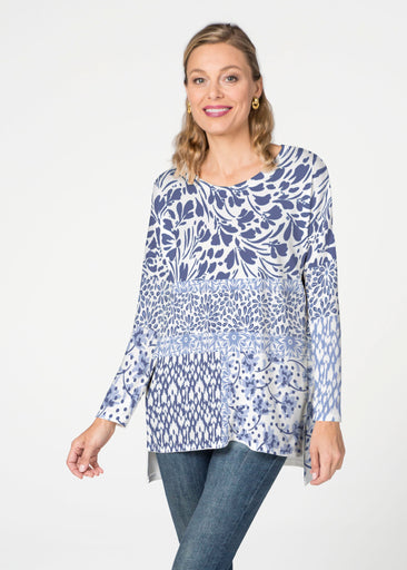 Whimsical Blue (13560) ~ Slouchy Butterknit Top