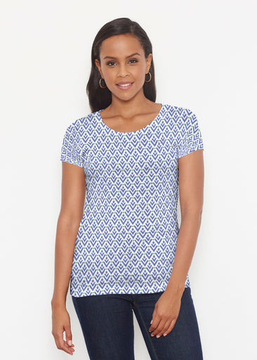 Cosmo Geo (13568) ~ Short Sleeve Scoop Shirt