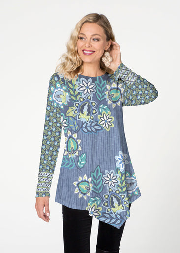 Phoebe (13581) ~ Asymmetrical French Terry Tunic