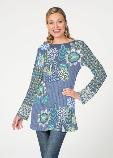 Phoebe (13581) ~ Banded Boatneck Tunic