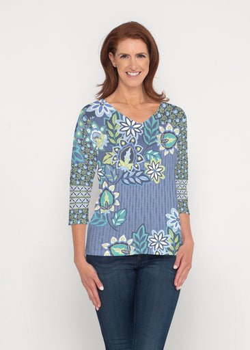 Phoebe (13581) ~ Signature 3/4 Sleeve V-Neck Top