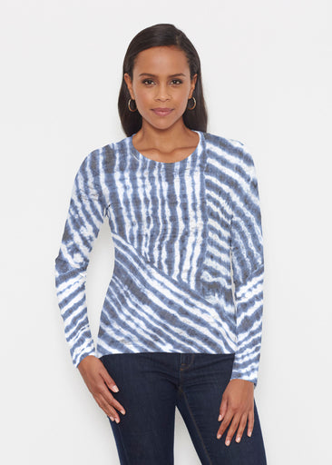 Tie-Dye Ripple (14183) ~ Signature Long Sleeve Crew Shirt