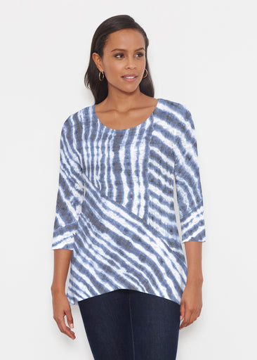 Tie-Dye Ripple (14183) ~ Katherine Hi-Lo Thermal Tunic