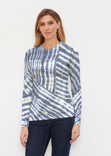 Tie-Dye Ripple (14183) ~ Butterknit Long Sleeve Crew Top