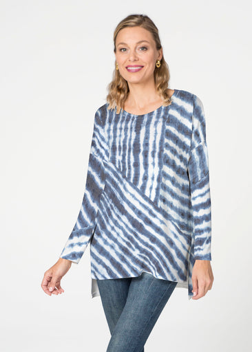 Tie-Dye Ripple (14183) Slouchy Butterknit Top