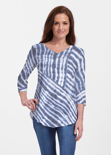 Tie-Dye Ripple (14183) ~ Signature V-neck Flowy Tunic