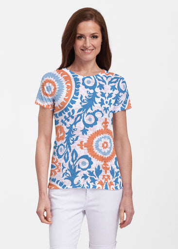 Archery Navy (14208) ~ Sheer Short Sleeve Crew Shirt