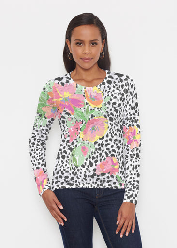 Spring Leopard (14225) ~ Signature Long Sleeve Crew Shirt