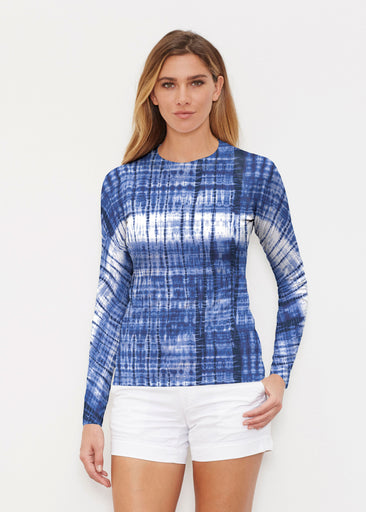 Denim Tie Dye (14230) ~ Long Sleeve Rash Guard