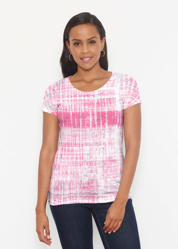 Pink Tie Dye (14254) ~ Signature Short Sleeve Scoop Shirt