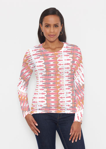 Ink Blot Pink (14255) ~ Signature Long Sleeve Crew Shirt