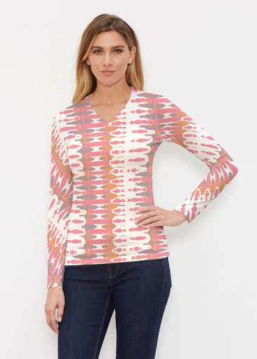 Ink Blot Pink (14255) ~ Butterknit Long Sleeve V-Neck Top