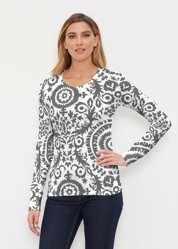 World of Swirls (14265) ~ Thermal Long Sleeve Crew Shirt