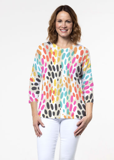 Santa Fe (14267) ~ Signature 3/4 Sleeve Crew Neck Top