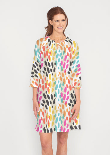 Santa Fe (14267) ~ Gathered Neck Bell Sleeve Dress