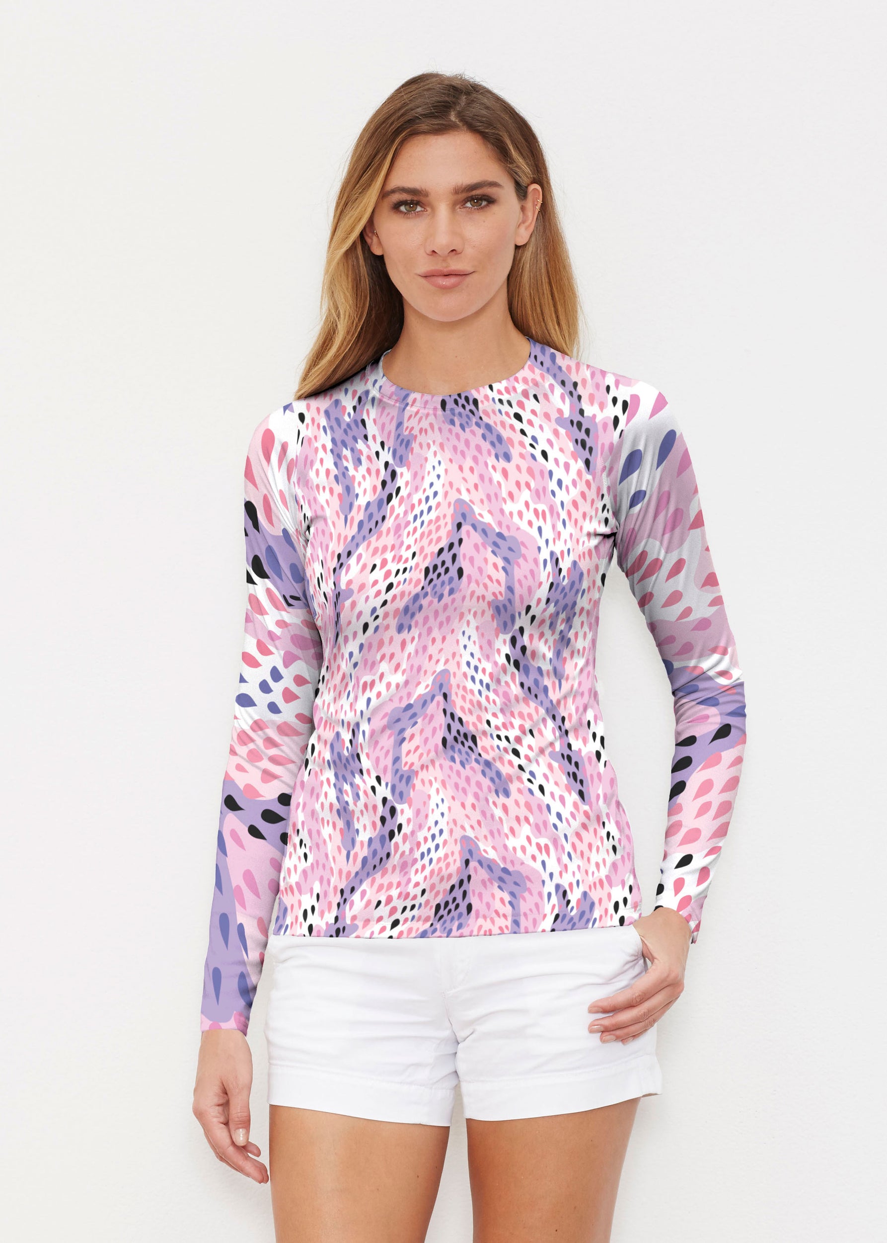 Sleeve Rgs Spring Rain (14268) ~ Long Sleeve Rash Guard – Whimsy Rose