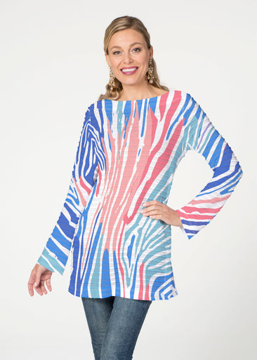 Fruity Stripes (14272) ~ Banded Boatneck Tunic