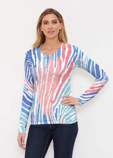 Fruity Stripes (14272) ~ Thermal Long Sleeve Crew Shirt
