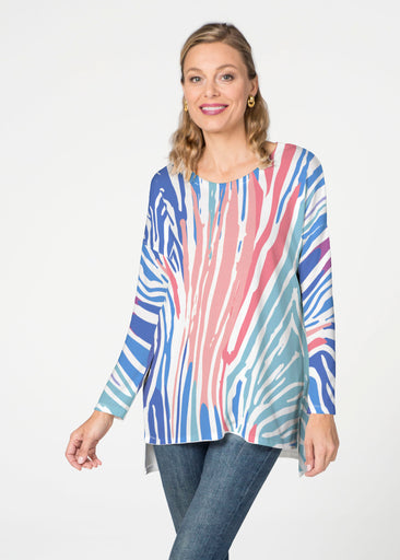 Fruity Stripes (14272) ~ Slouchy Butterknit Top