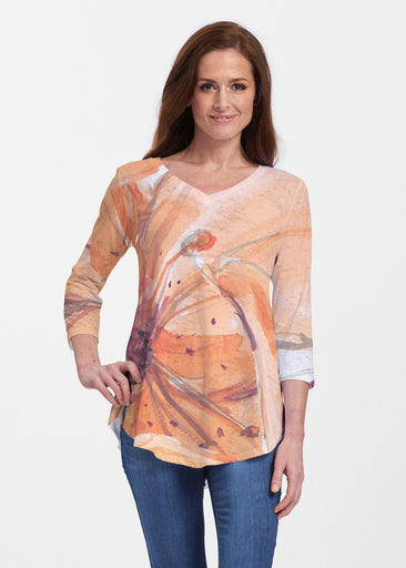 Tiger Lily (15021) ~ Signature V-neck Flowy Tunic
