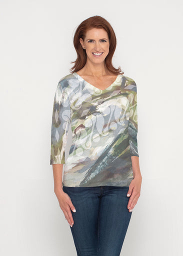 Annaleise (15055) ~ Signature 3/4 Sleeve V-Neck Top