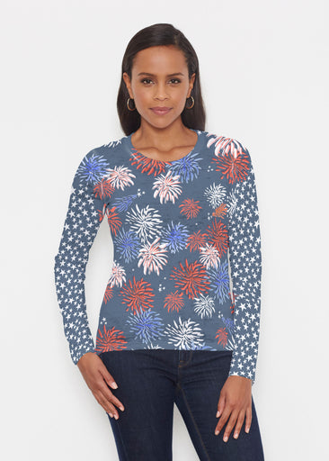 Red Glare Navy (16138) ~ Signature Long Sleeve Crew Shirt