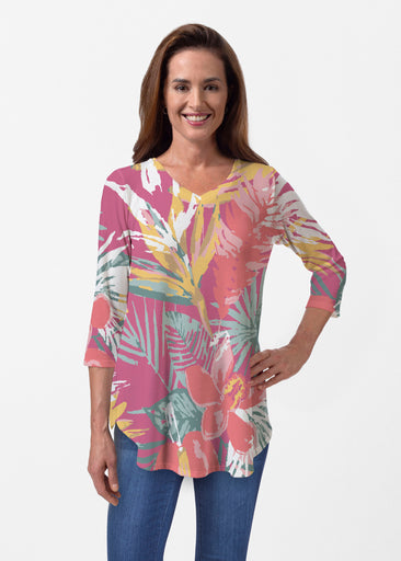 Havana (16152) ~ Butterknit V-neck Flowy Tunic