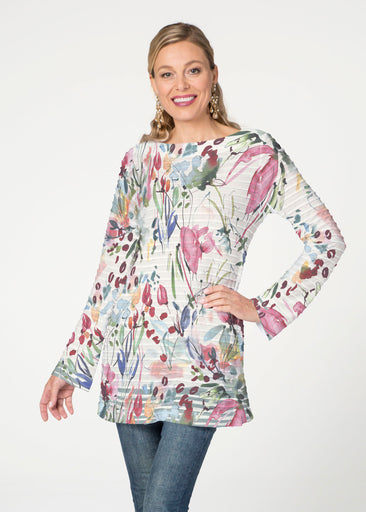 Rhapsody  (16191) ~ Banded Boatneck Tunic