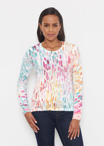 Rainbow Rain (16227) ~ Signature Long Sleeve Crew Shirt