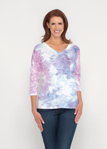 Boho Ice (16230) ~ Signature 3/4 Sleeve V-Neck Top