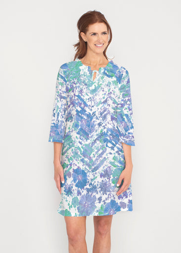 Capizee (16231) ~ Gathered Neck Bell Sleeve Dress