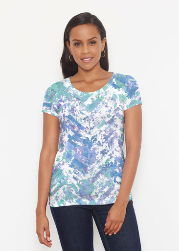 Capizee (16231) ~ Short Sleeve Scoop Shirt