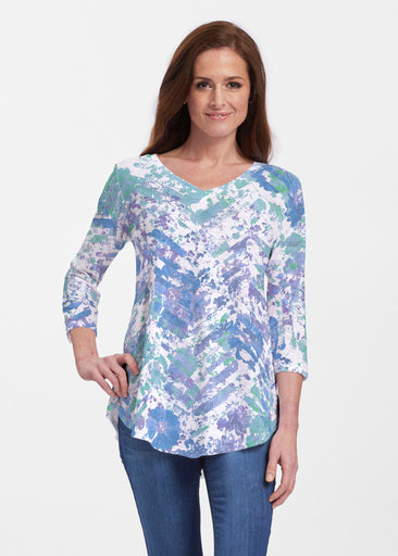 Capizee (16231) ~ V-neck Flowy Tunic