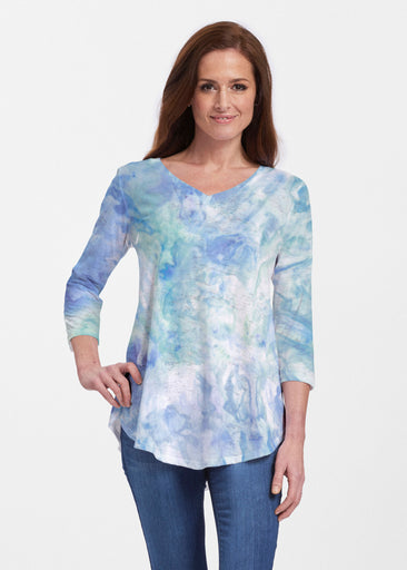 Francesca (16249) ~ V-neck Flowy Tunic