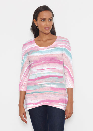 Sand Dunes Pink (16250) ~ Katherine Hi-Lo Thermal Tunic