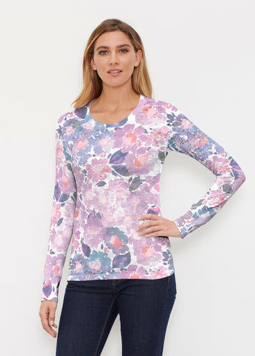 Lilac (16255) ~ Thermal Long Sleeve Crew Shirt