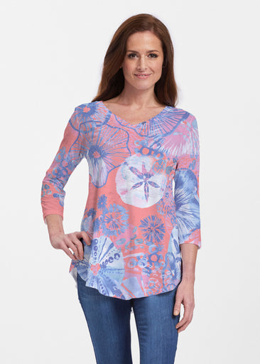 Sand Dollar (16257) ~ V-neck Flowy Tunic