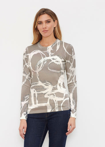 Round About (16261) ~ Butterknit Long Sleeve Crew Top