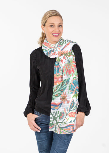 Spring Fantasy Pink (17225) ~ Banded Scarf