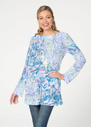 Lilly (17234) ~ Banded Boatneck Tunic