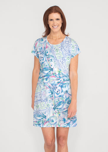 Lilly (17234) ~ French Terry Short Sleeve Crew Dress