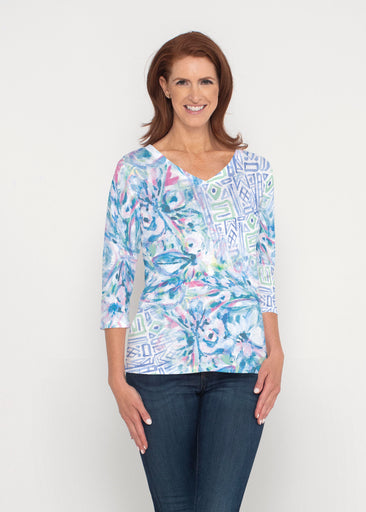 Lilly (17234) ~ Signature 3/4 Sleeve V-Neck Top