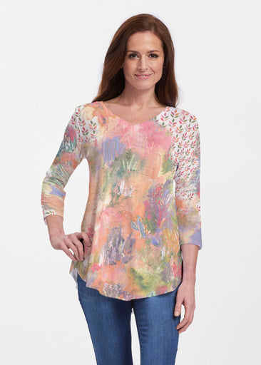 Warm Desert Vibes (17248) ~ V-neck Flowy Tunic