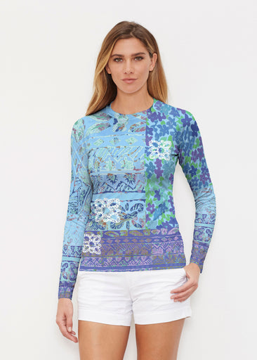 Aspen Aqua (19186) ~ Long Sleeve Rash Guard