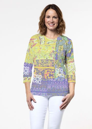 Aspen (19191) ~ Signature 3/4 Sleeve Crew Neck Top